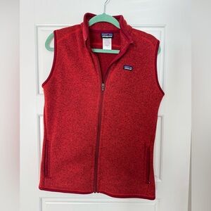 Patagonia Women's Red Better Sweater Fleece Vest